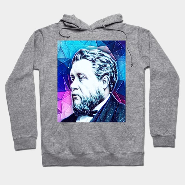 Charles Spurgeon Snowy Portrait | Charles Spurgeon Artwork 4 Hoodie by JustLit